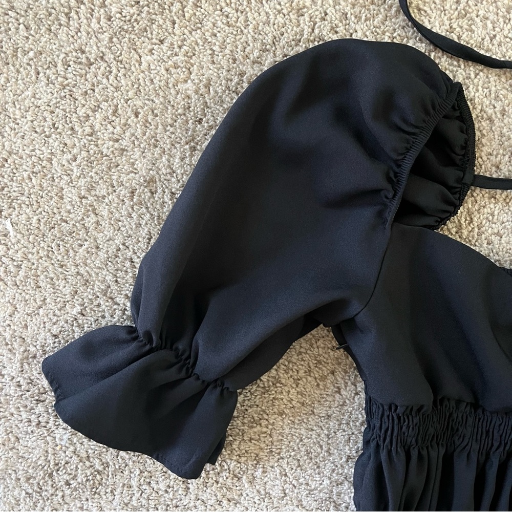 Black Ruffle Dress - NWOT - Picture 3 of 7